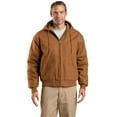 thumbnail image 1 of CornerStone Tall Duck Cloth Hooded Work Jacket-4XLT (Duck Brown), 1 of 2