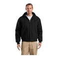 thumbnail image 1 of CornerStone Unisex Tall Duck Cloth Hooded Work Jacket | Zip Up Outerwear for Men & Women with Insulated Hood & Hand Pockets, 1 of 3