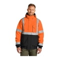 thumbnail image 1 of CornerStone Unisex ANSI 107 Class 3 Economy Waterproof Insulated Bomber Jacket | High Vis Winter Coat for Men & Women, 1 of 5