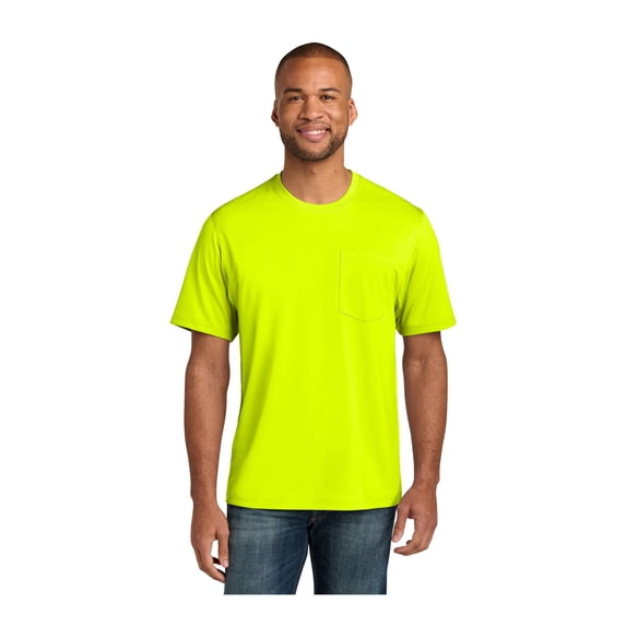 CornerStone Unisex Tall Workwear Pro Short Sleeve Pocket Tee | Lightweight & Moisture Wicking Work Shirt for Men & Women, Sun Protection