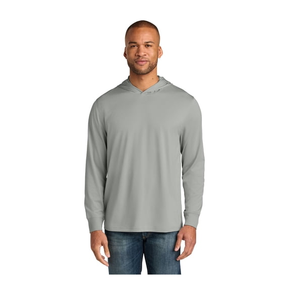 CornerStone Unisex Workwear Pro Long Sleeve Hooded Tee | Lightweight & Moisture Wicking Work Shirt for Men & Women, UPF 30+ Sun Protection