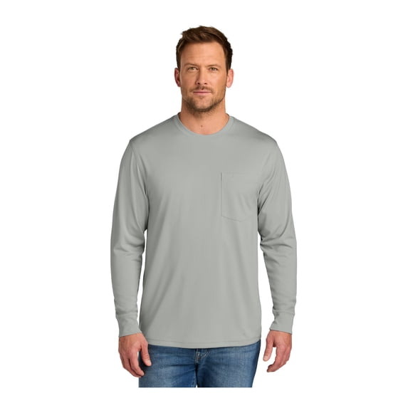 CornerStone Unisex Workwear Pro Long Sleeve Pocket Tee | Lightweight & Moisture Wicking Work Shirt for Men & Women, UPF 30+ Sun Protection