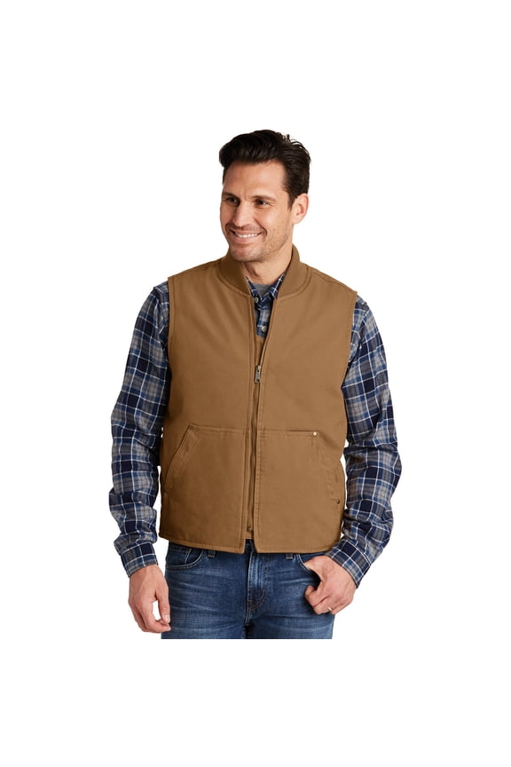 Washed Duck Cloth Vest. CSV40