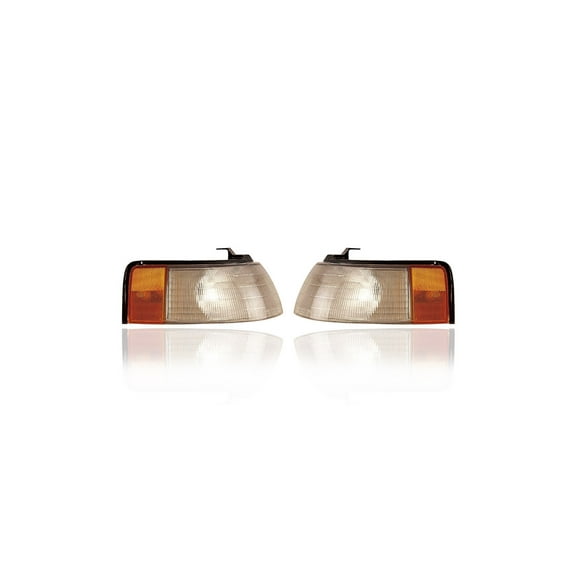 Cornering Light Assembly - Compatible/Replacement for '88-92 Mazda 626 - Halogen/LED, Parking Signal - Pair, Left Driver + Right Passenger Set - 8BG151060, 8BG151070