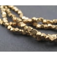 thumbnail image 1 of The Bead Chest Cornerless Cube Beads - Full Strand of Faceted Ethnic Metal Spacers (2mm, Antiqued Brass), 1 of 3