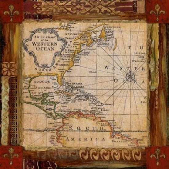 Corners of the Earth Canvas Art - Tava Studios (24 x 24)