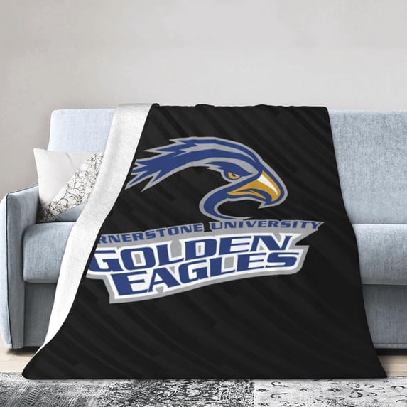 Cornerstone Aa University Logo Fleece Blanket, Very Soft Microfiber Flannel Blanket for Couch Warm and Cozy for All Seasons