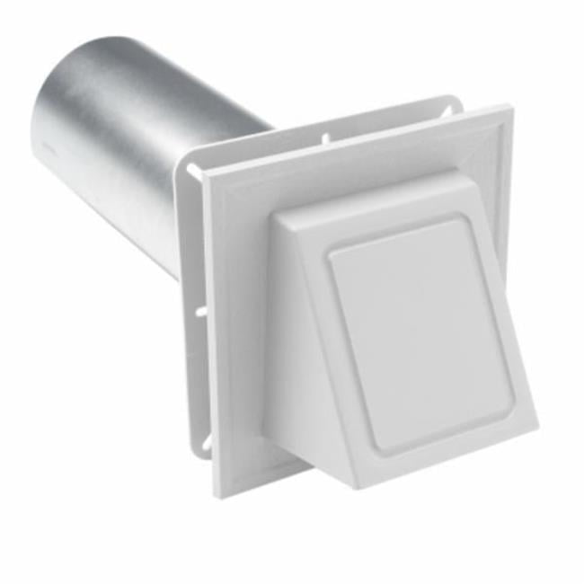 Cornerstone Building Brands  WHT Hooded Dryer Vent Cover - White