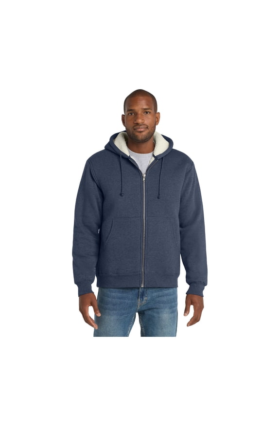 Unisex Heavyweight Sherpa Lined Hooded Fleece Jacket | Zip Hoodie for Men & Women, Casual Sweatshirt