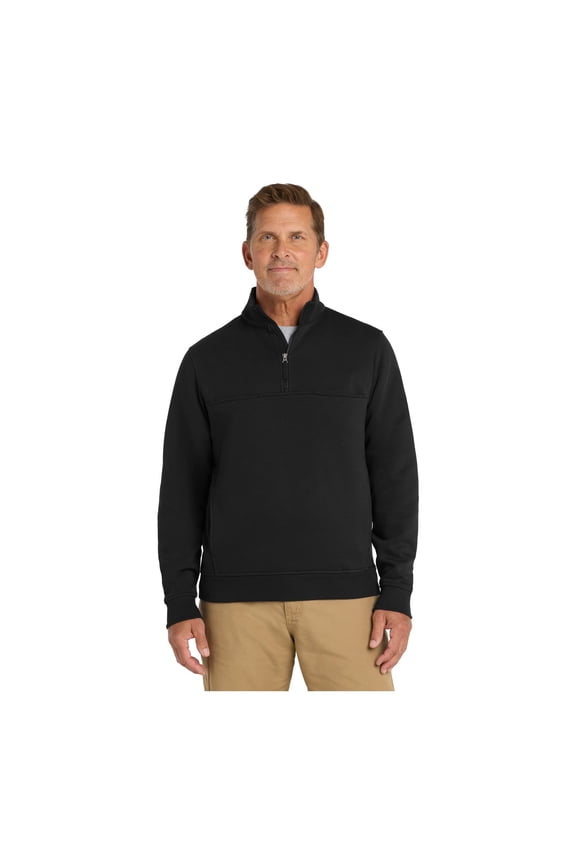 Unisex Half Zip Job Shirt | Lightweight Fleece Jacket for Men & Women, Casual Pullover Sweater with Pockets