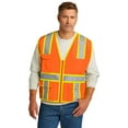 thumbnail image 1 of Cornerstone Csv105 Ansi 107 Class 2 Surveyor Zippered Two-Tone Vest, 1 of 4