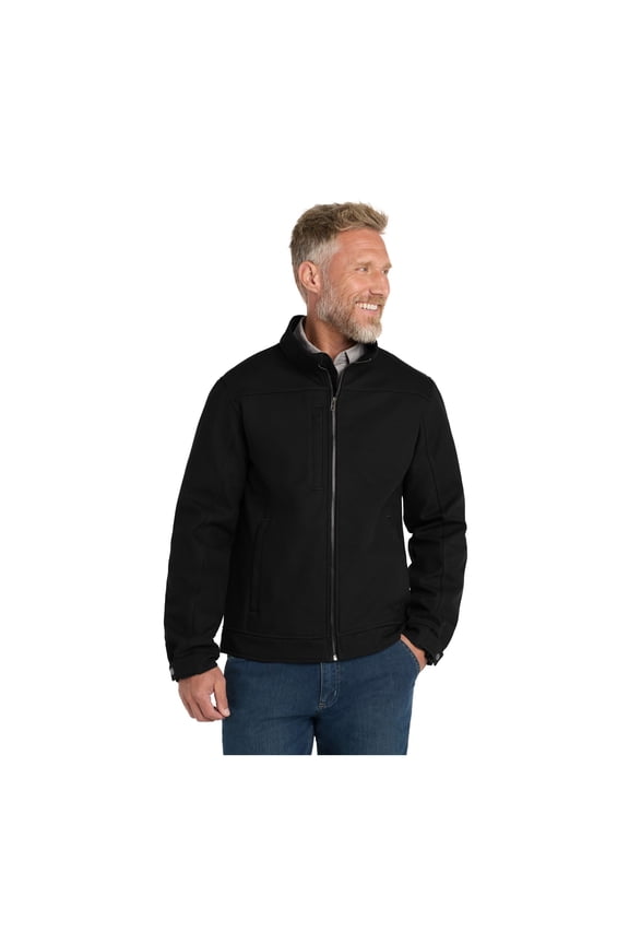 Unisex Duck Bonded Soft Shell Jacket | Durable Water Resistant Outerwear for Men & Women, Multiple Zipper Pockets