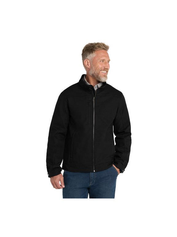 Unisex Duck Bonded Soft Shell Jacket | Durable Water Resistant Outerwear for Men & Women, Multiple Zipper Pockets