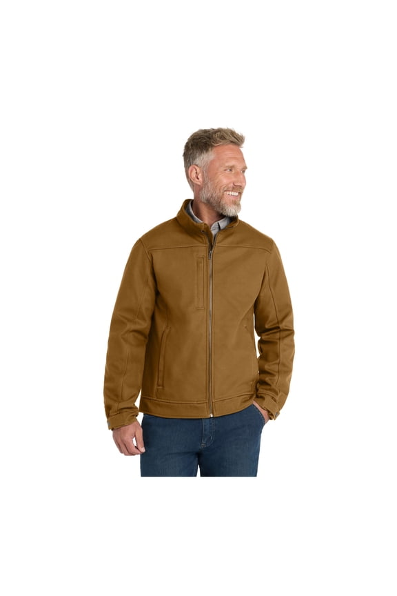Unisex Duck Bonded Soft Shell Jacket | Durable Water Resistant Outerwear for Men & Women, Multiple Zipper Pockets