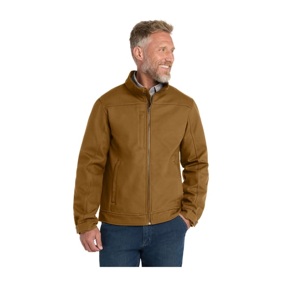 CornerStone Unisex Duck Bonded Soft Shell Jacket | Durable Water Resistant Outerwear for Men & Women, Multiple Zipper Pockets