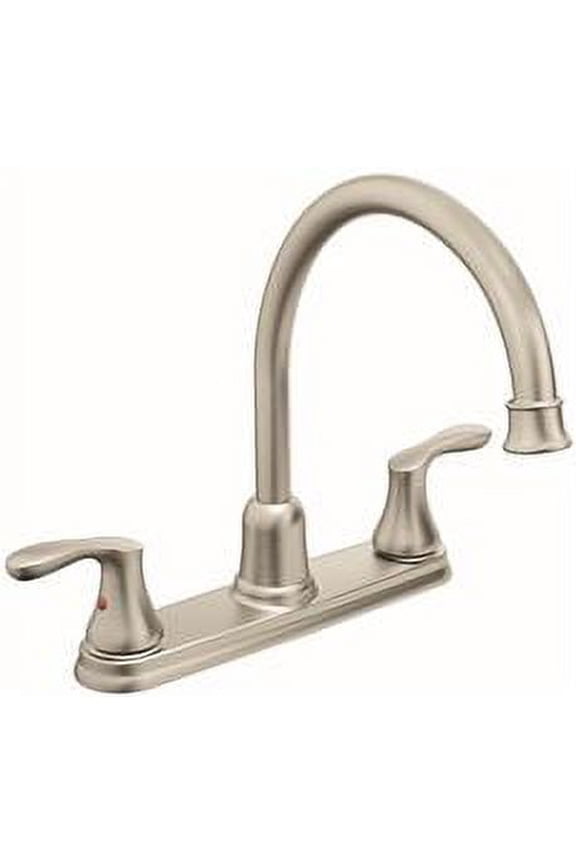 Cornerstone High Arc Kitchen Faucet With Two Handles, Chrome