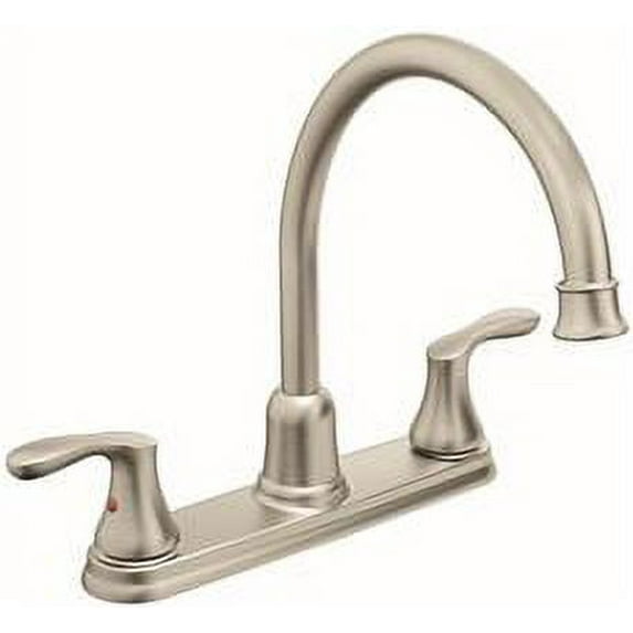 Cornerstone High Arc Kitchen Faucet With Two Handles, Chrome