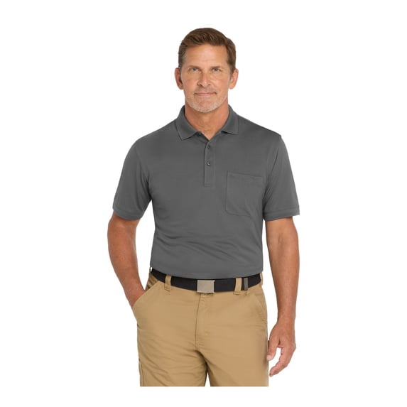 CornerStone Unisex Industrial Snag-Proof Pique Pocket Polo | Short Sleeve Collared Shirt for Men & Women, Casual & Tough Work Top, Relaxed Fit for Golf & Tennis