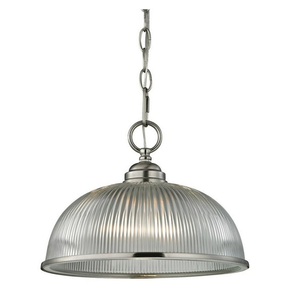 Cornerstone Liberty Park 1 Light Pendant In Brushed Nickel 7681PL-20