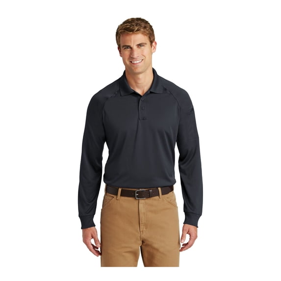 CornerStone Unisex Select Long Sleeve Snag-Proof Tactical Polo | Tough & Reliable Collared Work Shirt for Men & Women, Relaxed Fit Top with Dual Pen Pockets & Mic Clips