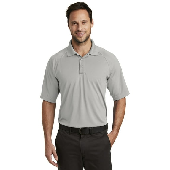 Cornerstone Men's Select Lightweight Snag-Proof Tactical Polo, Light Grey, Large