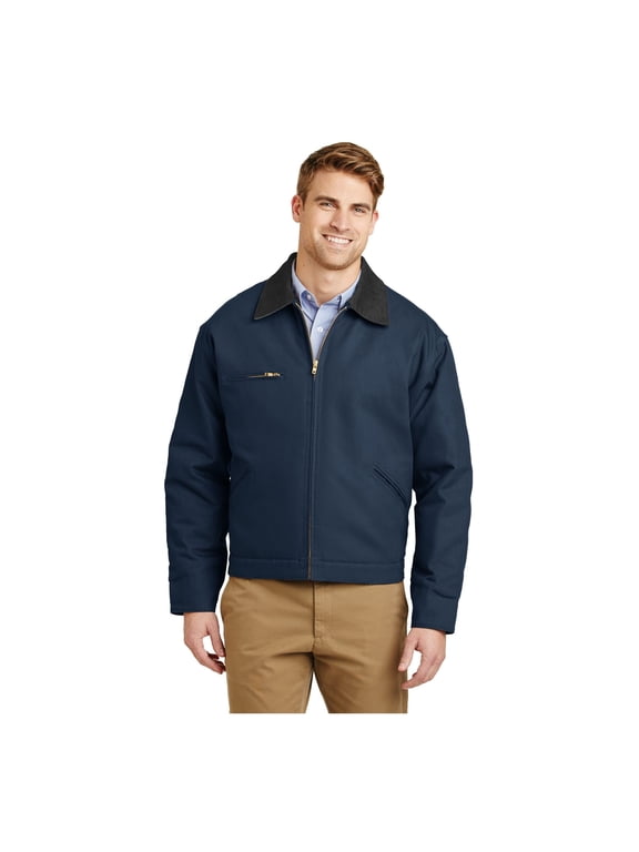 Unisex Duck Cloth Work Jacket | Zip Up Outerwear for Men & Women, Durable Construction, Multiple Pockets