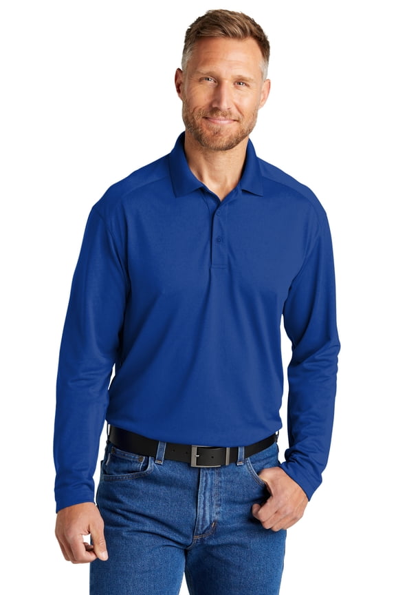 Select Lightweight Snag-Long Sleeve Polo CS418LS Royal