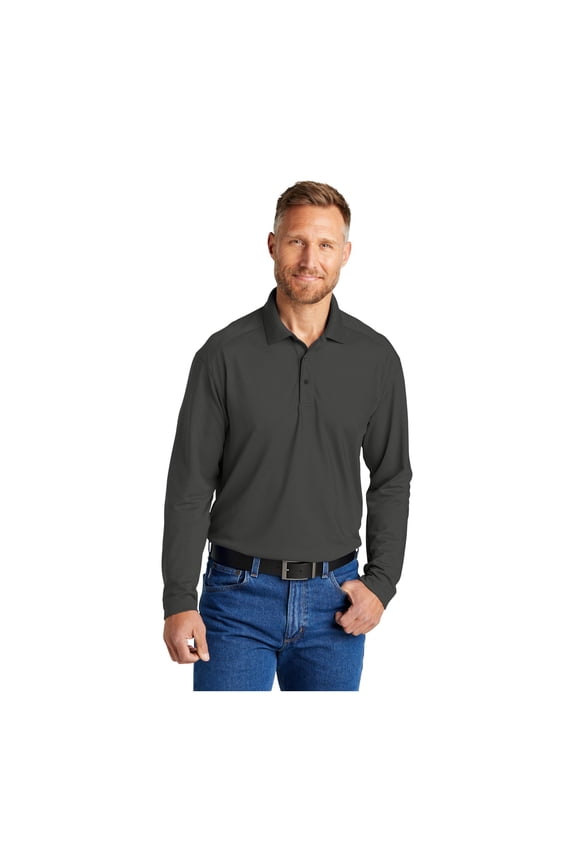 Unisex Select Lightweight Snag-Proof Long Sleeve Polo | Collared Work Shirt for Men & Women, Tough & Breathable Casual Fit Top