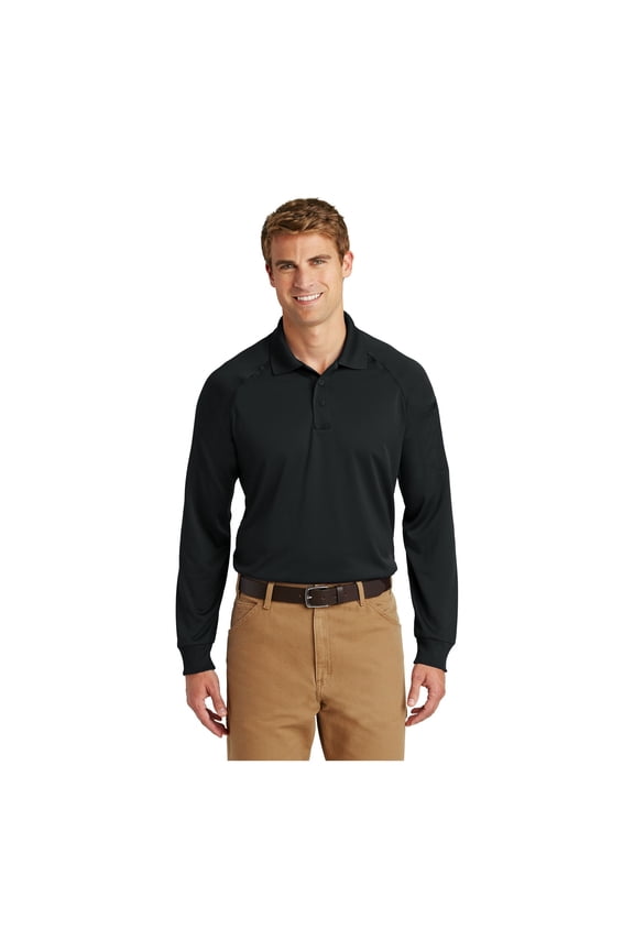 Unisex Select Long Sleeve Snag-Proof Tactical Polo | Tough & Reliable Collared Work Shirt for Men & Women, Relaxed Fit Top with Dual Pen Pockets & Mic Clips