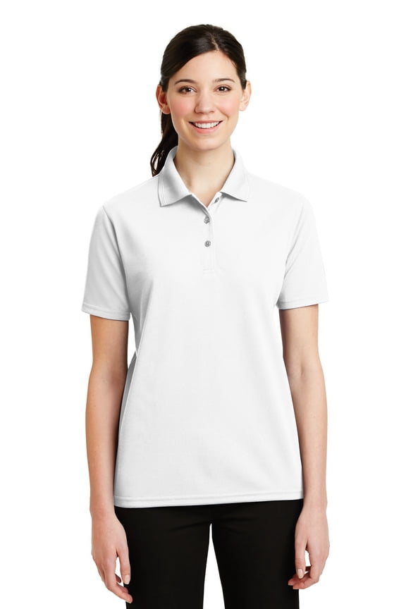 Women's Short Sleeve Pique Polo Pocketless Shirt
