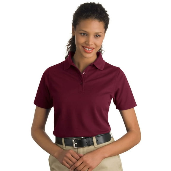 Cornerstone Women's Short Sleeve Pique Polo Pocketless Shirt