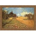 thumbnail image 1 of Cornfield 40x28 Large Gold Ornate Wood Framed Canvas Art by Alfred Sisley, 1 of 2