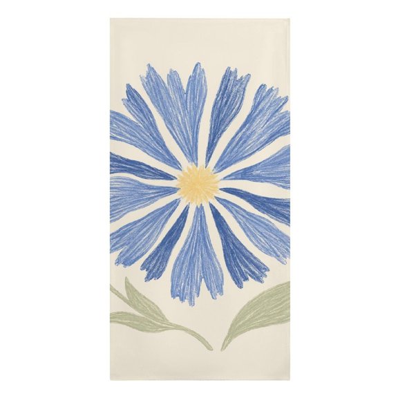 Cornflower Blue Crayon Sketch Microfiber Beach Towel Absorbent Compact Towels for Swimming Pool Beach Travel Things for Vacation Essentials Adult Gift,61.430.3Inch