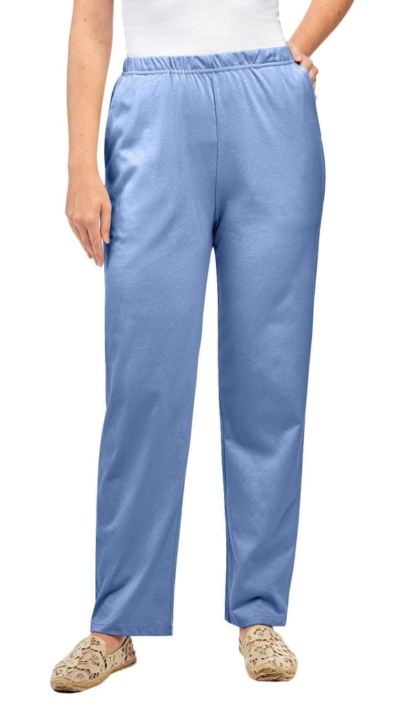 Cotton Knit Pull on Pant in Navy main image 0