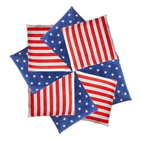 Cornhole Bags Set of 8 - Regulation Size & Weight Bean Bags, Heavy Duty Double-Stitched Canvas for Tailgating, Outdoor Backyard Game Accessories (2 Inch)
