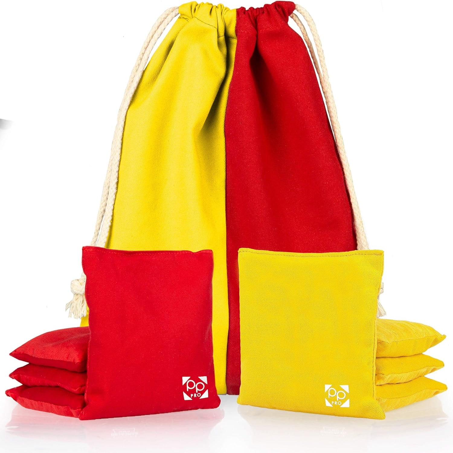 Cornhole Game Regulation Size EunHo Regulation Cornhole Bags Set Of 8 | Dual Sided Slick & Sticky Bean Bags With Carry Bag Regulation Cornhole Bean Bags - View #5