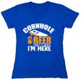 thumbnail image 1 of Cornhole Beer That's Why I'm Here Sarcastic Humor Novelty Funny Women's Casual Tees, 1 of 3