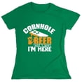 thumbnail image 1 of Cornhole Beer That's Why I'm Here Sarcastic Humor Novelty Funny Women's Casual Tees, 1 of 3