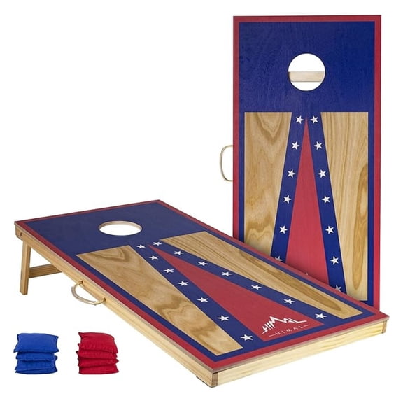 Cornhole Board Set, Choose Between 4 x 2 Feet or 3 x 2 Feet Game Boards Includes 8 Corn Hole Toss Bags
