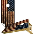 thumbnail image 1 of Cornhole Board Vinyl Wrap Decals (Set of 2) Patriotic Bean Bag Toss Wrap Stickers (Rustic Wood), 1 of 6