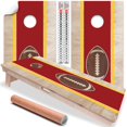 thumbnail interactive-video image 1 of Harley Davidson Cornhole Board Wraps (2PCS) - Red Vinyl Decal Sticker Set For Boards 1 of 6