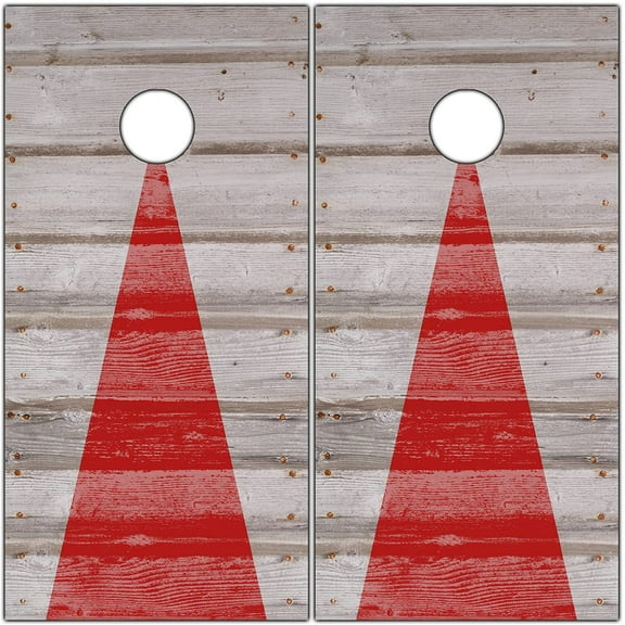 Cornhole Board Wraps and Decals Cornhole Wraps for Boards Set of 2 Corn Hole Decal, Skins Professional Vinyl Cornhole Decal for Boards Covers Sticker Cornhole Vinyl Wraps (Red Arrow Corn Hole Wrap)