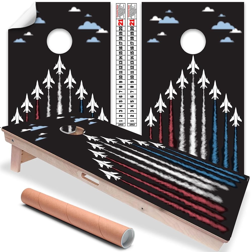 Cornhole Board Wraps and Decals for Boards Set of 2 Skins Professional ...