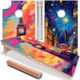 thumbnail image 1 of Cornhole Board Wraps and Decals Set of 2 Skins Professional Vinyl Covers Sticker - Big Ben London Vibrant Apartment or Condo Cornhole Decal for Boards Covers Sticker Vinyl Wraps, 1 of 5