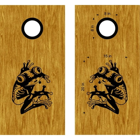 Cornhole Boards Decal Tree Frog Set Bean Bag Toss Sticker