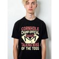 thumbnail image 1 of Cornhole Champ Smack Talk Boss Tee mens t shirts black 2026 short Wearable year-round Stylish summer outerwear Basic Unisex Shirt Short Sleeve tshirts, 1 of 6