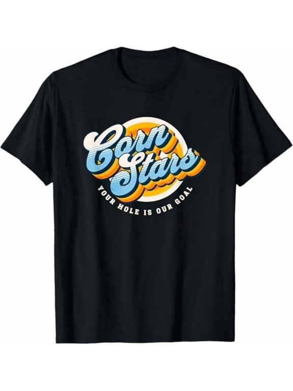 Cornhole Corn Stars Team Game Graphic T-Shirt