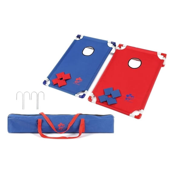 Cornhole Game with Boards and Corn Hole Bean Bags Four Free Can Coolers
