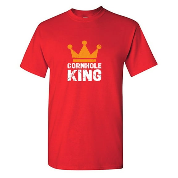 Cornhole King Sarcastic Humor Graphic Tees Gift For Mens Novelty Funny T Shirt