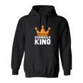 thumbnail image 1 of Cornhole King Sarcastic Humor Novelty Funny Men's Hoodies, 1 of 2